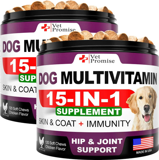 2-Pack Glucosamine & Multivitamin Dog Chews – 240 Count