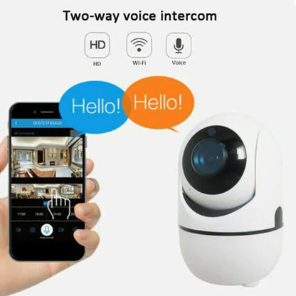 1080P WiFi Indoor Security Camera with Night Vision, Motion Alerts & Two-Way Audio