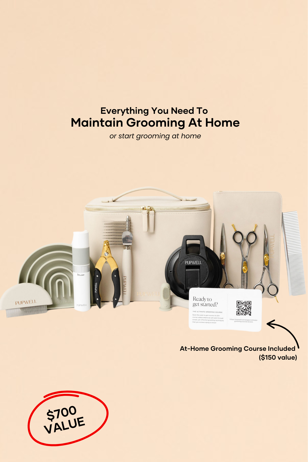 Ultimate Dog Grooming Kit | Professional 14-Tool Home Grooming Set with Training Course