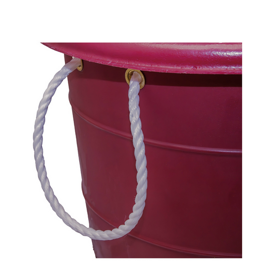 Dakota 283 Heavy Duty Muck Bucket – Marsala Red, 60-Quart (15 Gallon) Polyethylene Utility Bucket with Sturdy Handles, Wide Base & All-Weather Durability