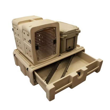 Dakota 283 UTV Vault – Coyote Granite, Lockable Water-Resistant Storage Drawer with Dividers, Wheels & Tie-Downs, Compatible with Medium G3 Kennel