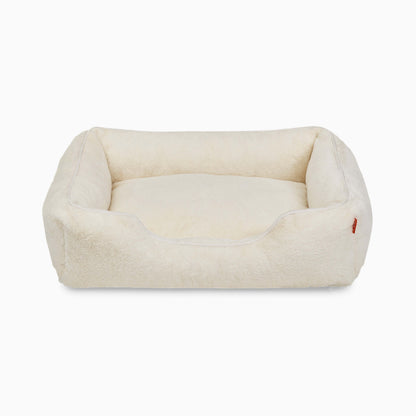 The Sammy Dog Bed | Ultra-Soft Faux Fur Bolster Bed with Chew-Resistant Inserts & Washable Cover (S/M/L)