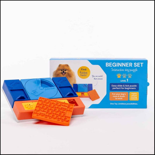 Pawzler Beginner Set | Level 1 Dog Puzzle Toy for Training & Mental Stimulation