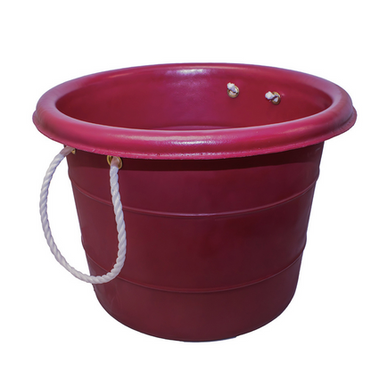 Dakota 283 Heavy Duty Muck Bucket – Marsala Red, 60-Quart (15 Gallon) Polyethylene Utility Bucket with Sturdy Handles, Wide Base & All-Weather Durability