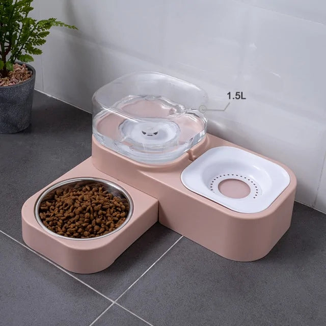 EasyFeed 3-in-1 Stylish Pet Bowls with Automatic Water Dispenser (1.5L)