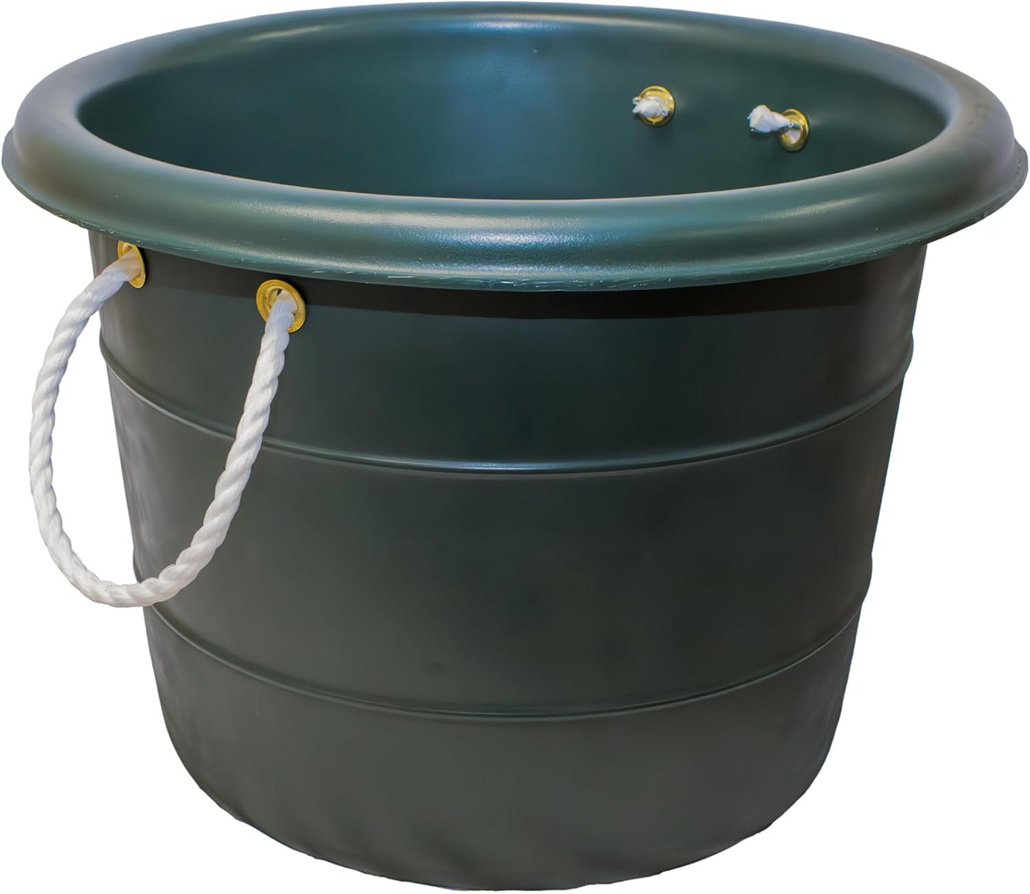Dakota 283 Heavy Duty Muck Bucket – Green, 60-Quart (15 Gallon) Polyethylene Utility Bucket with Sturdy Handles, Wide Base & All-Weather Durability