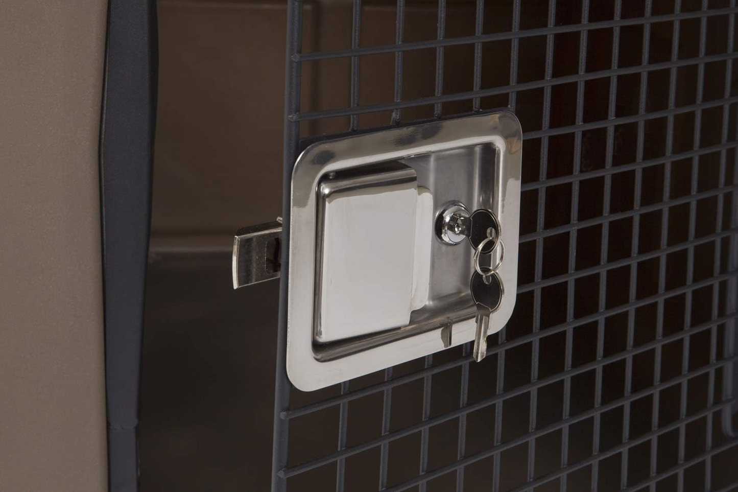 Dakota 283 G3 Dog Kennel – X-Large Dark Granite, Framed Door with Keyed Latch, Ventilated & Stackable Crate, 38.5" x 25.5" x 29.5"