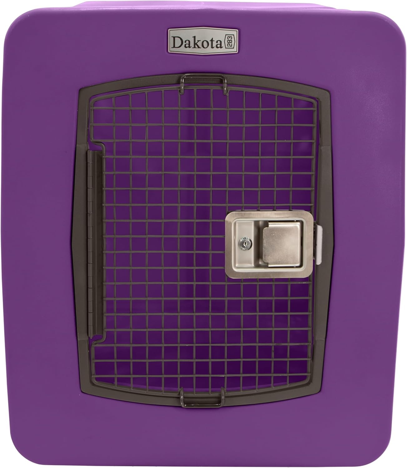 Dakota 283 G3 Dog Kennel – X-Large Purple, Framed Door with Keyed Latch, Ventilated & Stackable Crate, 38.5" x 25.5" x 29.5"