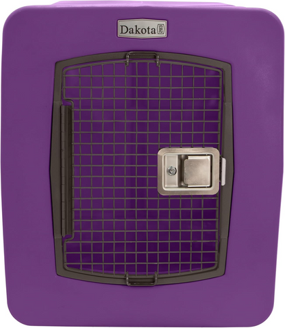 Dakota 283 G3 Dog Kennel – X-Large Purple, Framed Door with Keyed Latch, Ventilated & Stackable Crate, 38.5" x 25.5" x 29.5"