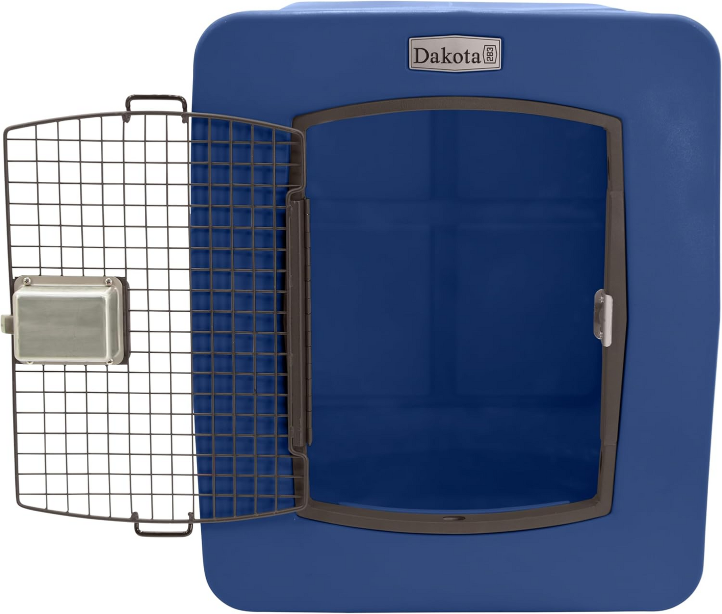 Dakota 283 G3 Dog Kennel – X-Large Blue, Framed Door with Keyed Latch, Ventilated & Stackable Crate, 38.5" x 25.5" x 29.5"