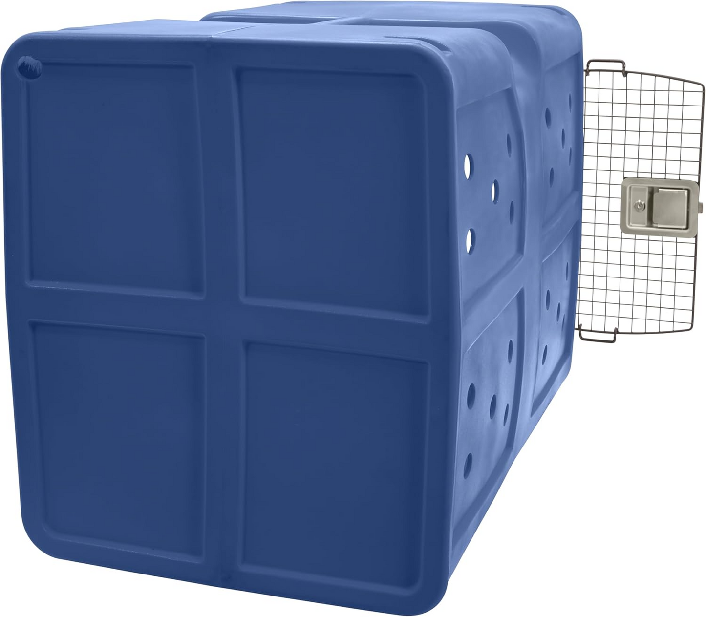 Dakota 283 G3 Dog Kennel – X-Large Blue, Framed Door with Keyed Latch, Ventilated & Stackable Crate, 38.5" x 25.5" x 29.5"