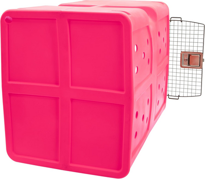 Dakota 283 G3 Dog Kennel – X-Large Pink, Framed Door with Keyed Latch, Ventilated & Stackable Crate, 38.5" x 25.5" x 29.5"