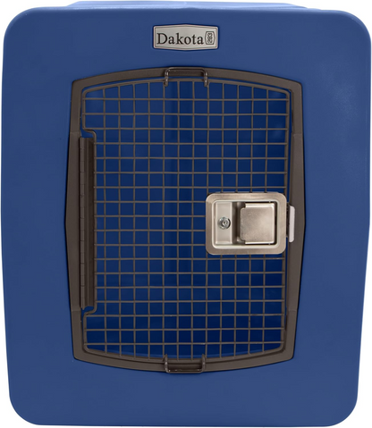 Dakota 283 G3 Dog Kennel – X-Large Blue, Framed Door with Keyed Latch, Ventilated & Stackable Crate, 38.5" x 25.5" x 29.5"