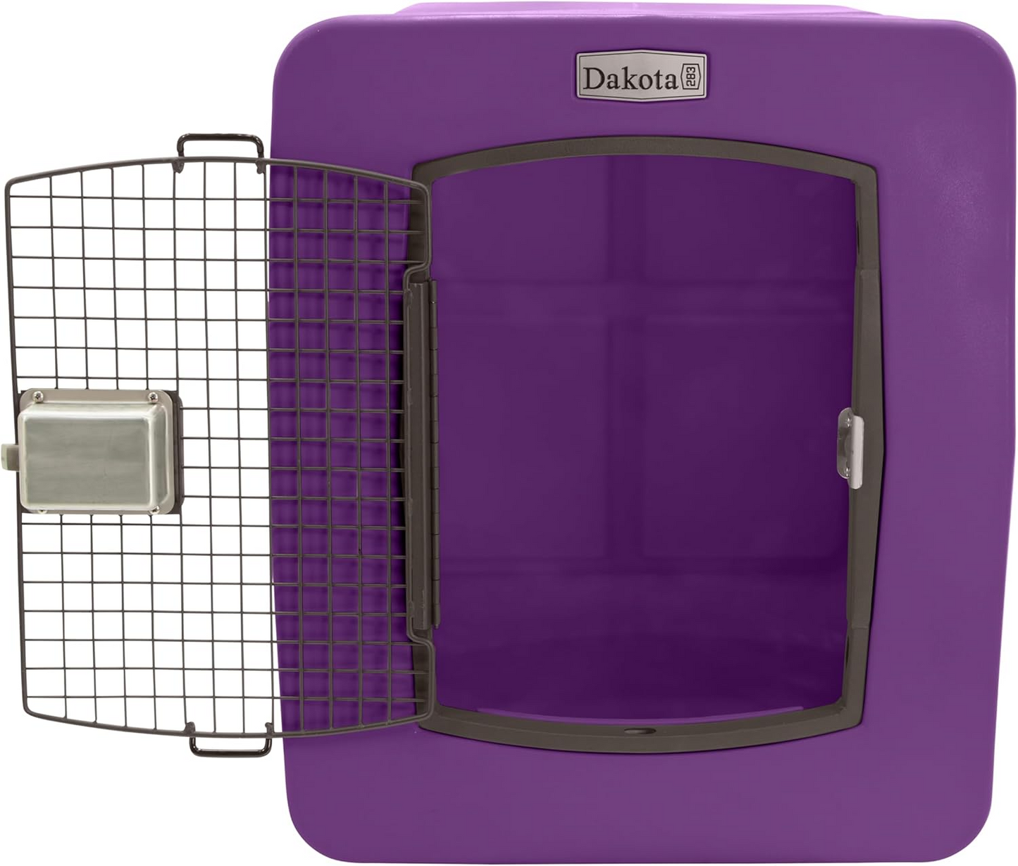 Dakota 283 G3 Dog Kennel – X-Large Purple, Framed Door with Keyed Latch, Ventilated & Stackable Crate, 38.5" x 25.5" x 29.5"