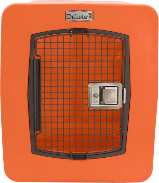 Dakota 283 G3 Dog Kennel – X-Large Orange, Framed Door with Keyed Latch, Ventilated & Stackable Crate, 38.5" x 25.5" x 29.5"