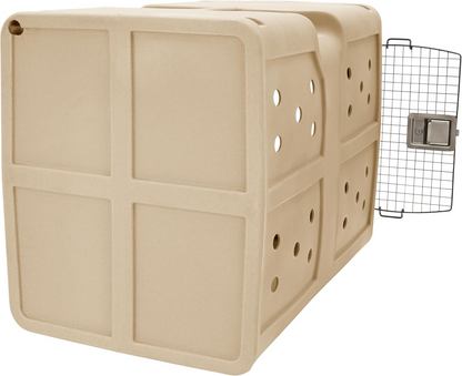 Dakota 283 G3 Dog Kennel – X-Large Coyote Granite, Framed Door with Keyed Latch, Ventilated & Stackable Crate, 38.5" x 25.5" x 29.5"