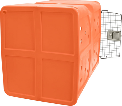 Dakota 283 G3 Dog Kennel – X-Large Orange, Framed Door with Keyed Latch, Ventilated & Stackable Crate, 38.5" x 25.5" x 29.5"