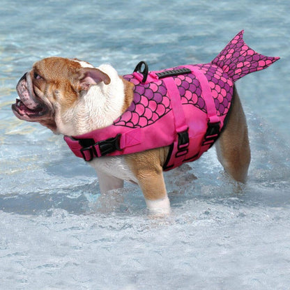 Pink Mermaid Dog Life Jacket | Durable, Buoyant & Adjustable – XS-XL for All Breeds
