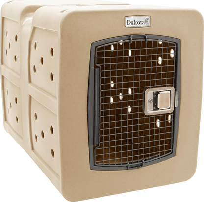 Dakota 283 G3 Dog Kennel – X-Large Coyote Granite, Framed Door with Keyed Latch, Ventilated & Stackable Crate, 38.5" x 25.5" x 29.5"