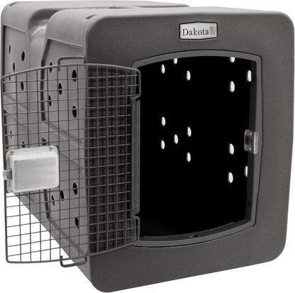 Dakota 283 G3 Dog Kennel – X-Large Dark Granite, Framed Door with Keyed Latch, Ventilated & Stackable Crate, 38.5" x 25.5" x 29.5"