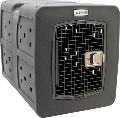 Dakota 283 G3 Dog Kennel – X-Large Dark Granite, Framed Door with Keyed Latch, Ventilated & Stackable Crate, 38.5" x 25.5" x 29.5"