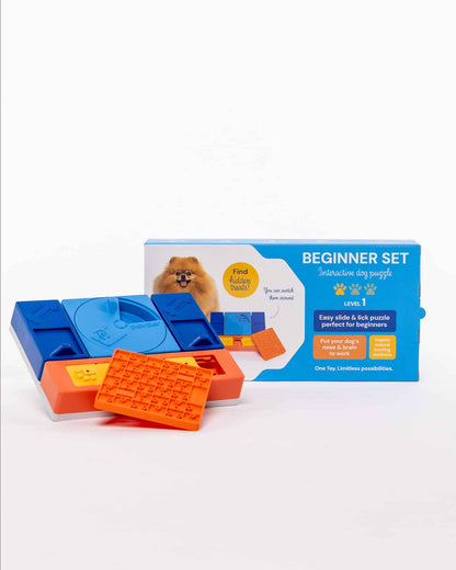 Pawzler Beginner Set | Level 1 Dog Puzzle Toy for Training & Mental Stimulation