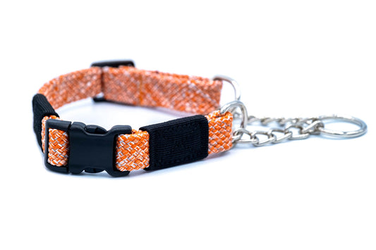dventure Style Flat Weave Nylon Climbing Rope Martingale Dog Collar – Durable Design with YKK Polyacetal Strong Buckle