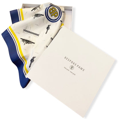 Erin 100% Silk Twill Dog Scarf & Bandana | Luxury Designer Silk Pet Accessory