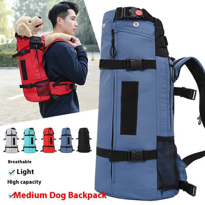 Large Breathable Pet Backpack for Dog Outings