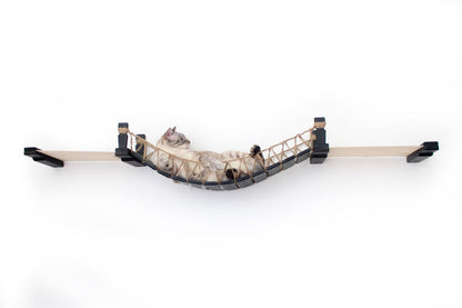 Double Cat Hammock and Climbing Bridge Combo