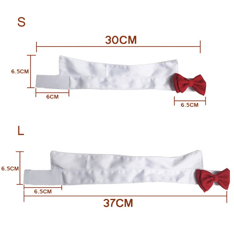 Adjustable Black-Tie Dog Collar – Formal Bow Tie Collar for Small & Medium Dogs (Black or Red) | Posh Dog Life