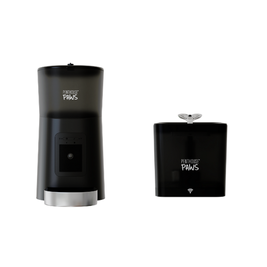 Smart HD Pet Feeder & Water Fountain Set – Automatic WiFi Pet Feeder with 1080p Camera, 6L Food Storage & 2.2L BPA-Free Fountain with 5-Level Filtration
