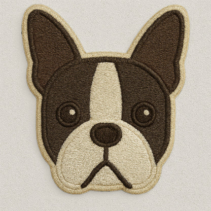 Nooee Pet Dog Breed Face Patch – Set of 9 Embroidered Self-Adhesive Dog Face Designs, Peel-and-Stick, Reusable on Felt or Fabric, Fits Nooee Pet Teepees & Mats, 2–2.5” Wide