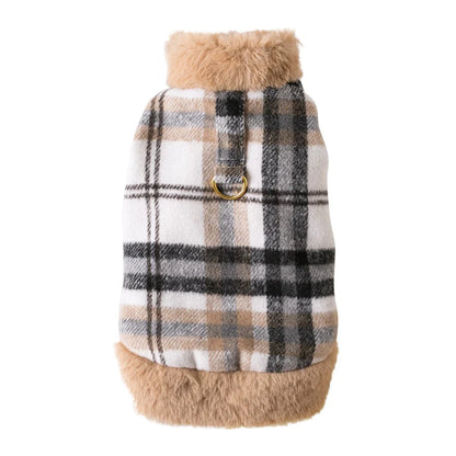 Plaid Dog Dress Coat – Warm Lined Harness Dress Coat for Small Dogs | Posh Dog Life