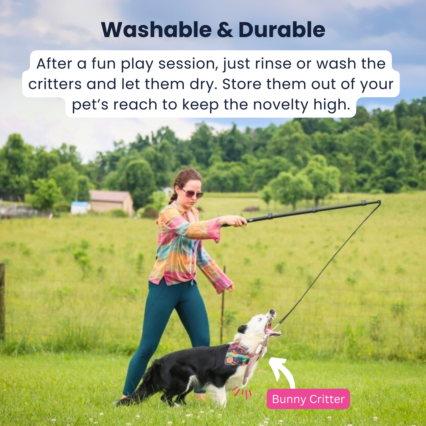 Critter Pack | Stuffing-Free Squirrel, Rabbit & Skunk Toys for Interactive Dog Play