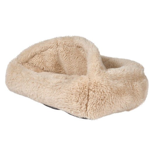 Canopy Cozy Dog Bed | Plush Covered Bed for Calm & Comfort