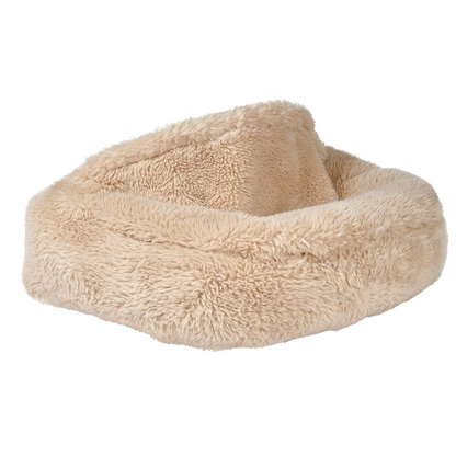Canopy Cozy Dog Bed | Plush Covered Bed for Calm & Comfort