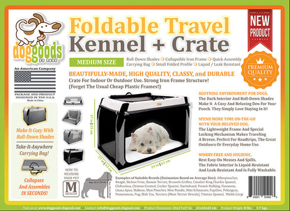 The Foldable Travel Dog Crate By DogGoods ™