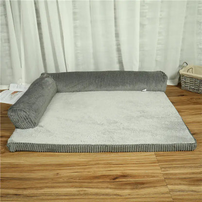 Corduroy Orthopedic Pet Sofa Bed – Soft, Non-Slip Dog Bed for Small to XL Pets
