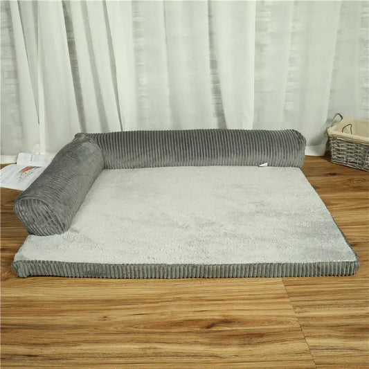 Corduroy Orthopedic Pet Sofa Bed – Soft, Non-Slip Dog Bed for Small to XL Pets