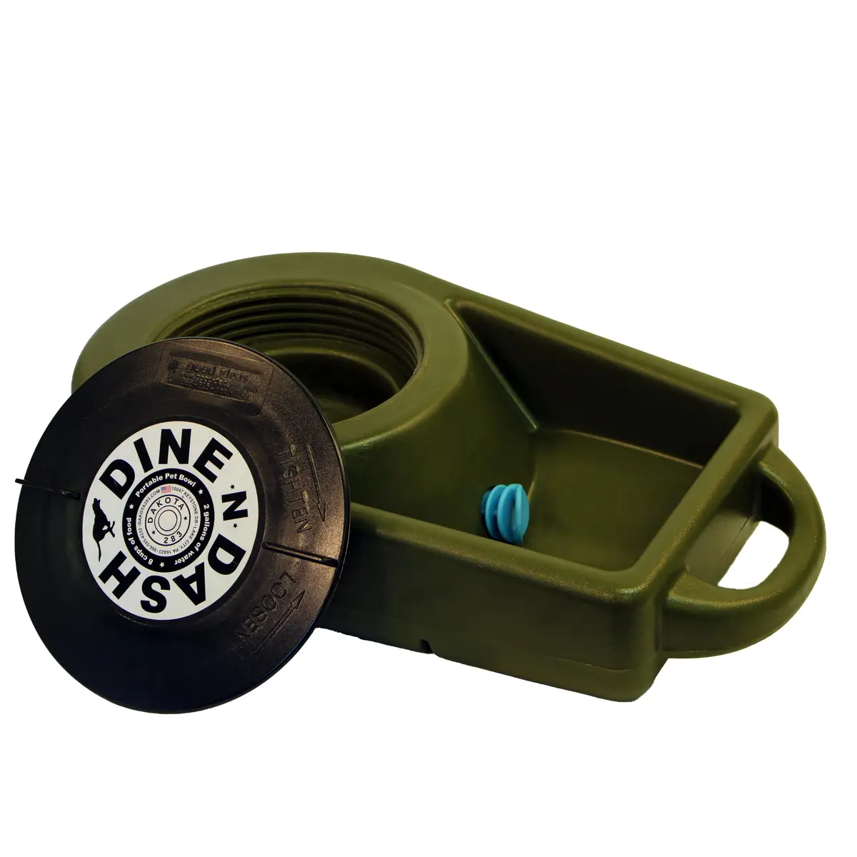 Dakota 283 Dine N Dash Dog Feeding System with Dakota Guard Antimicrobial – Coyote Granite, Dark Granite, Olive & Orange