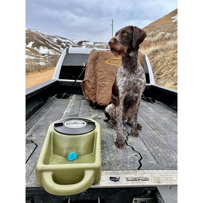 Dakota 283 Dine N Dash Dog Feeding System with Dakota Guard Antimicrobial – Coyote Granite, Dark Granite, Olive & Orange