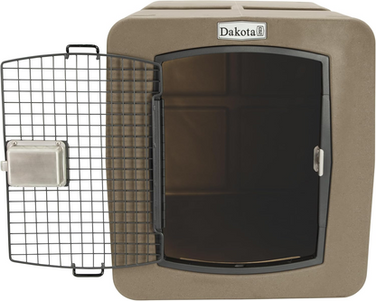 Dakota 283 G3 Large Framed Door Dog Kennel with Dakota Guard Antimicrobial – Coyote Granite & Dark Granite
