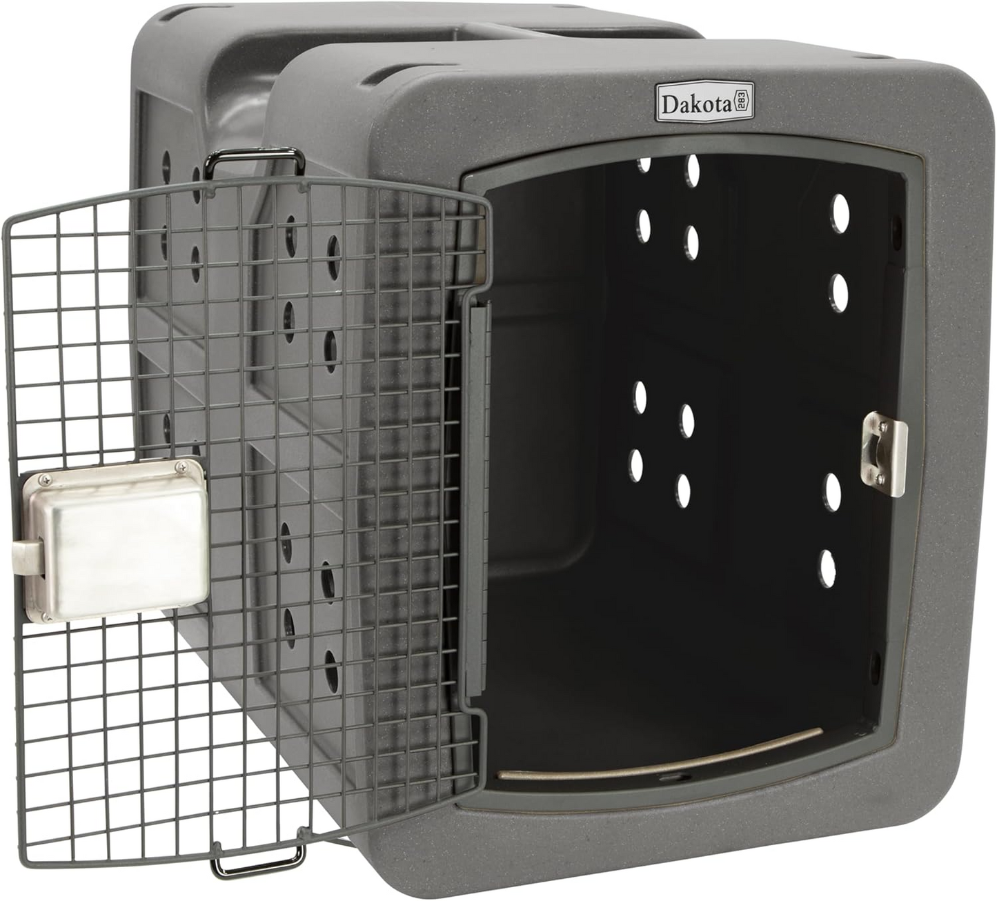 Dakota 283 G3 Medium Framed Door Dog Kennel with Dakota Guard Antimicrobial – Coyote Granite & Dark Granite