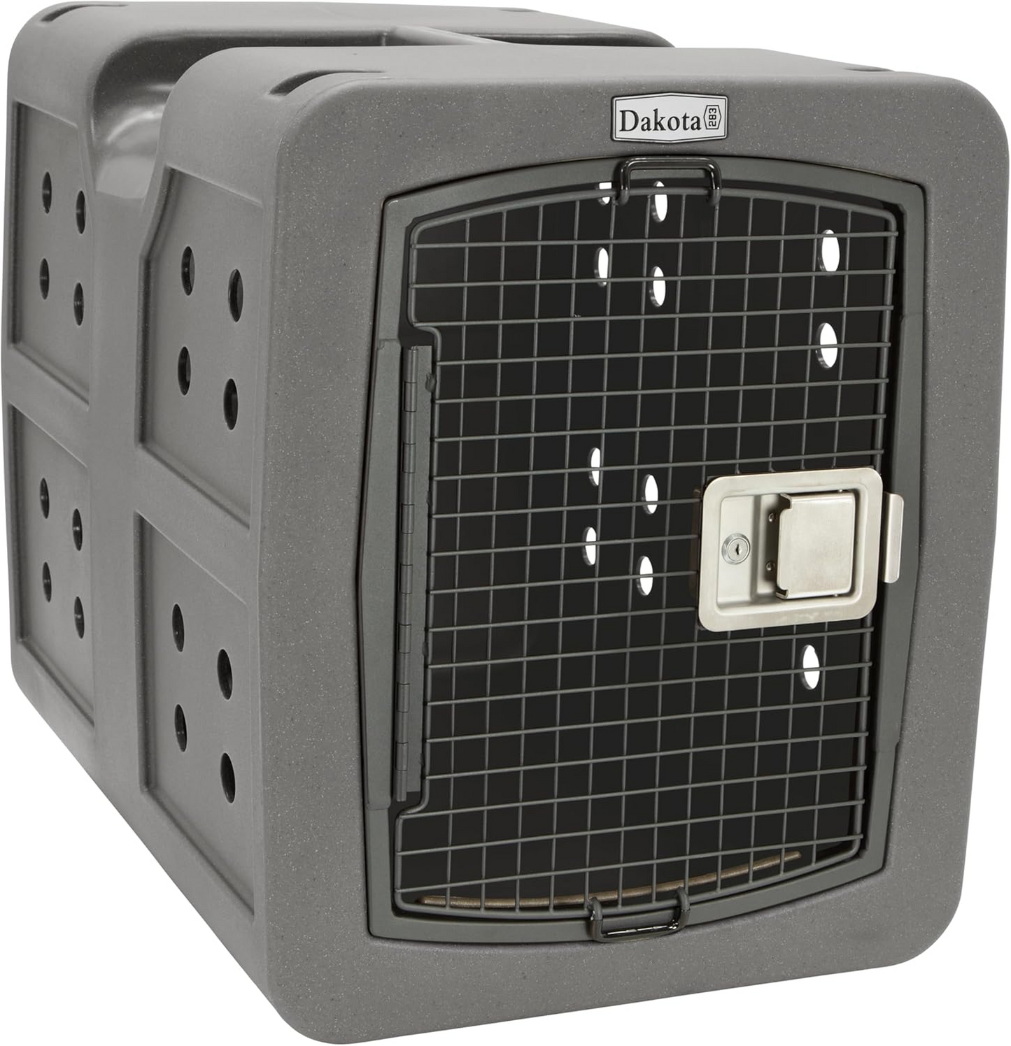Dakota 283 G3 Medium Framed Door Dog Kennel with Dakota Guard Antimicrobial – Coyote Granite & Dark Granite