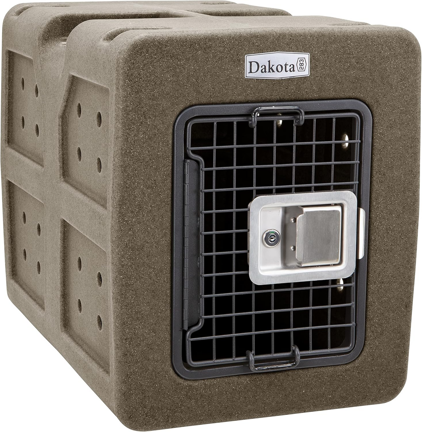 Dakota 283 G3 Small Framed Door Dog Kennel with Dakota Guard Antimicrobial – Coyote Granite & Dark Granite
