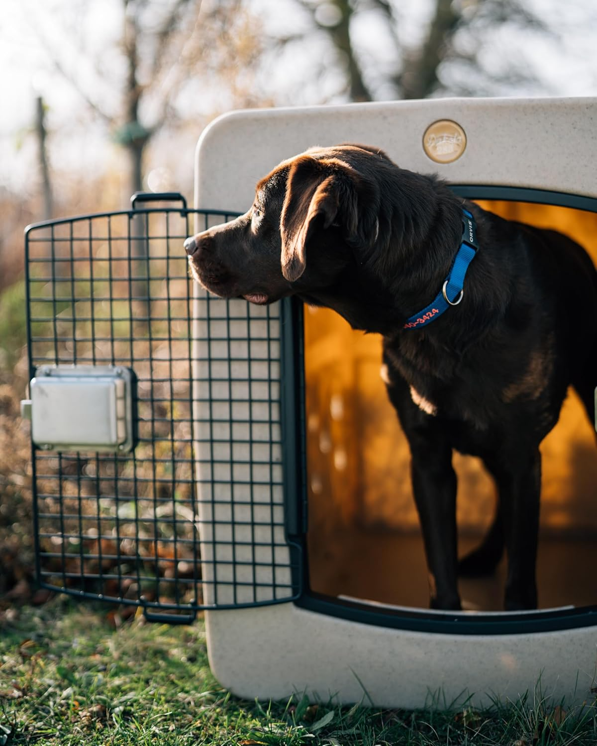 Dakota 283 G3 X-Large Framed Door Dog Kennel with Dakota Guard Antimicrobial – Coyote Granite & Dark Granite