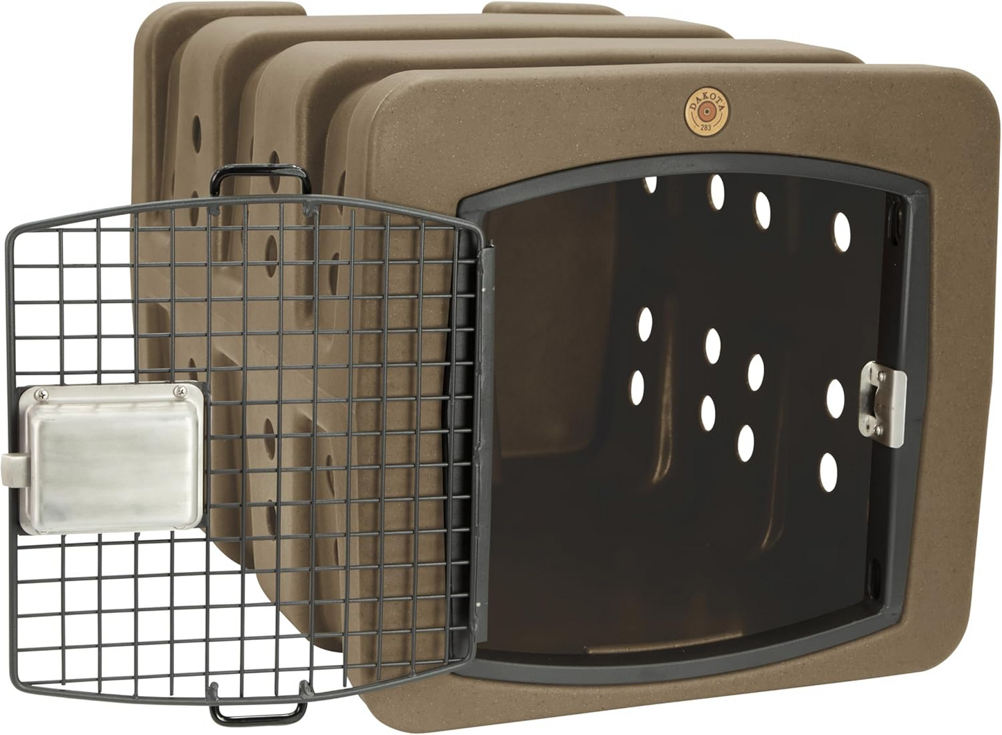 Dakota 283 T1 Dog Kennel with Dakota Guard Antimicrobial – Coyote Granite & Dark Granite