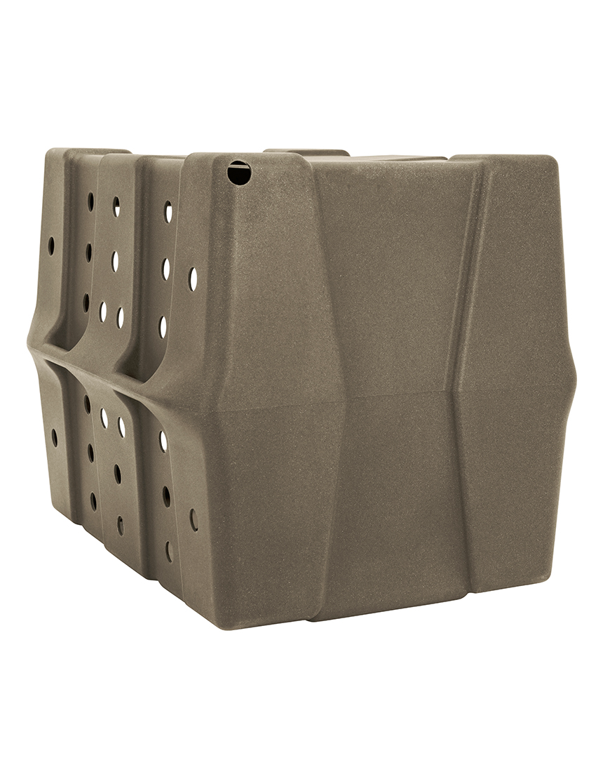 Dakota 283 CRaTE Economy Dog Kennel – Large Coyote Granite, Heavy-Duty One-Piece Design with Dual-Swing Door, Ventilated & Portable Crate