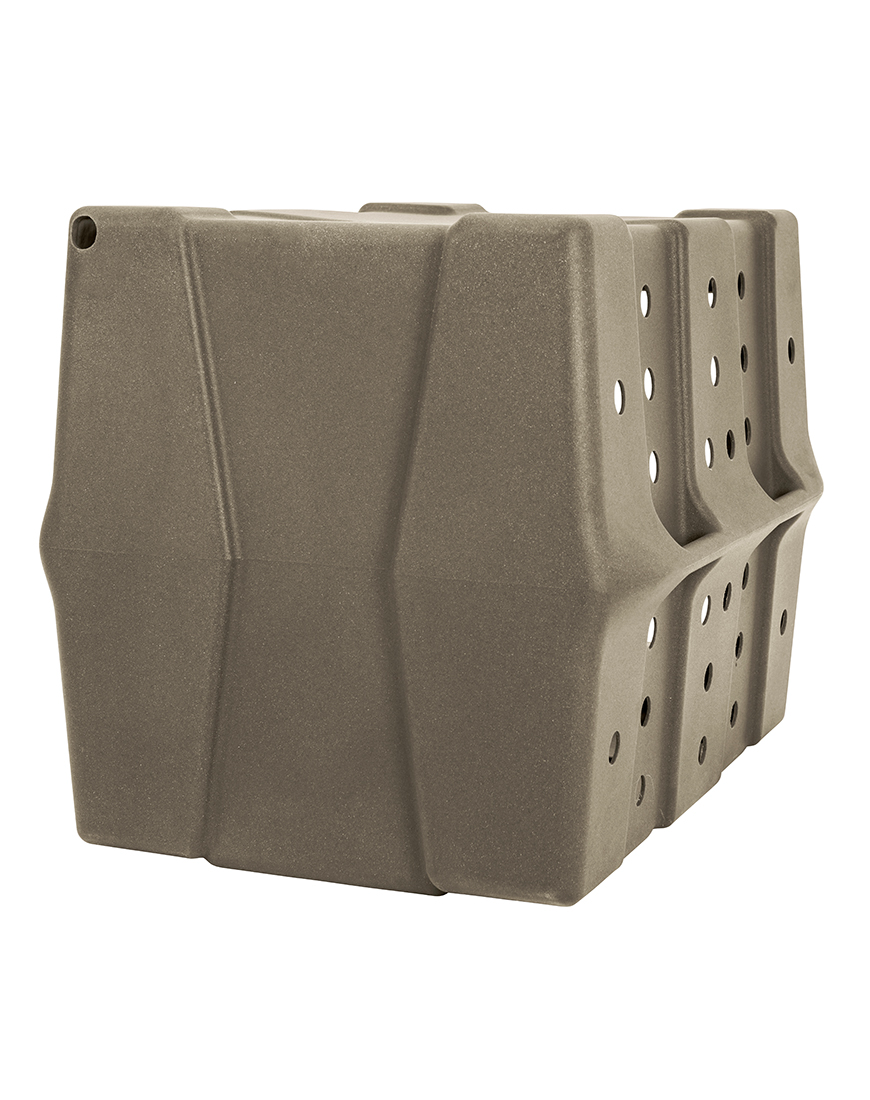 Dakota 283 CRaTE Economy Dog Kennel – Large Coyote Granite, Heavy-Duty One-Piece Design with Dual-Swing Door, Ventilated & Portable Crate